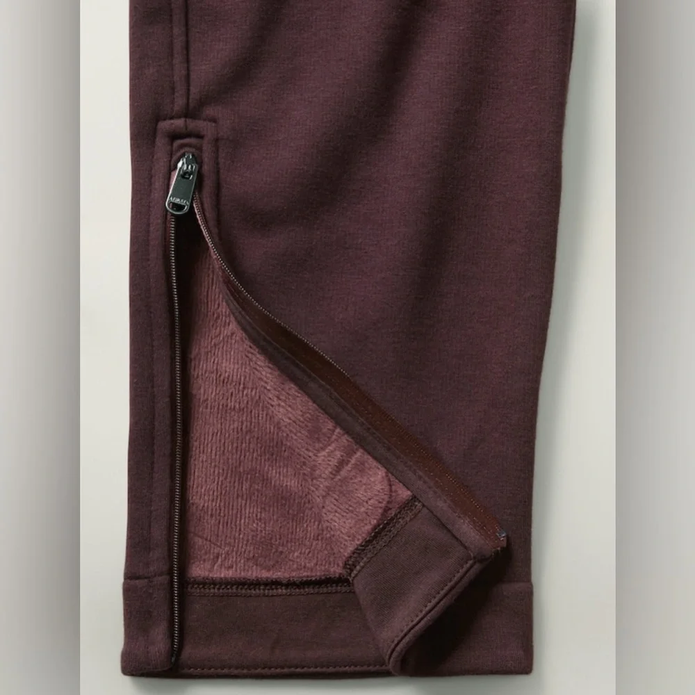 Athleta Burgundy Cozy Karma Pants - Picture 5 of 7